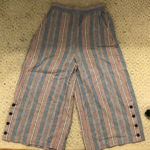 Madewell flair legged stripped pants